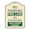 Signmission No Parking Fire Lane No Estacione Zona Contra Incendio Heavy-Gauge Alum, 24" x 18", TG-1824-23729 A-DES-TG-1824-23729 - alternate 1